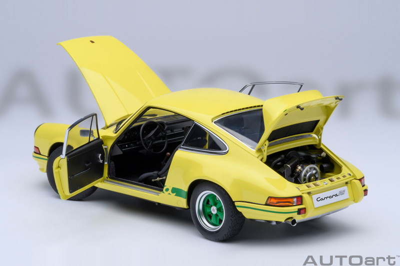 ポルシェ 911 カレラ 2.7 RS (ライトイエロー/グリーン・ストライプ) ポルシェ 911 カレラ 2.7 RS (ライトイエロー/グリーン・ストライプ)
