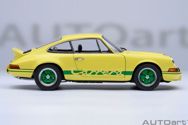 ポルシェ 911 カレラ 2.7 RS (ライトイエロー/グリーン・ストライプ) ポルシェ 911 カレラ 2.7 RS (ライトイエロー/グリーン・ストライプ)