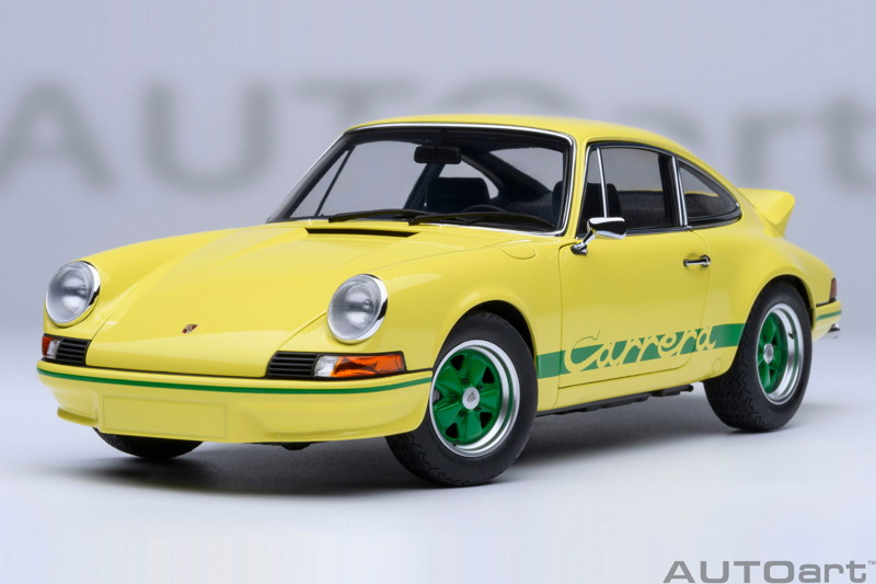 ポルシェ 911 カレラ 2.7 RS (ライトイエロー/グリーン・ストライプ) ポルシェ 911 カレラ 2.7 RS (ライトイエロー/グリーン・ストライプ)