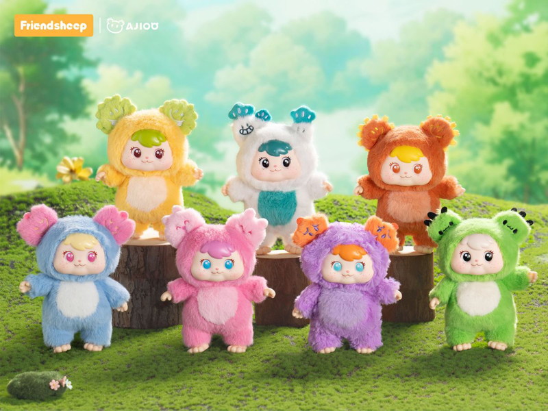 AJIOO 植物の妖精シリーズ ぬいぐるみブラインドボックス（1BOX=6個入）