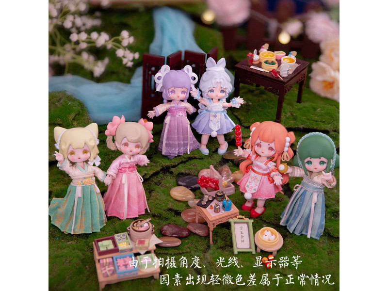 【BOX販売】ユンライ食堂 可動人形ブラインドボックス Yunlai Dimsum SeriesVol.2 Blind Box（1BOX=6個入）