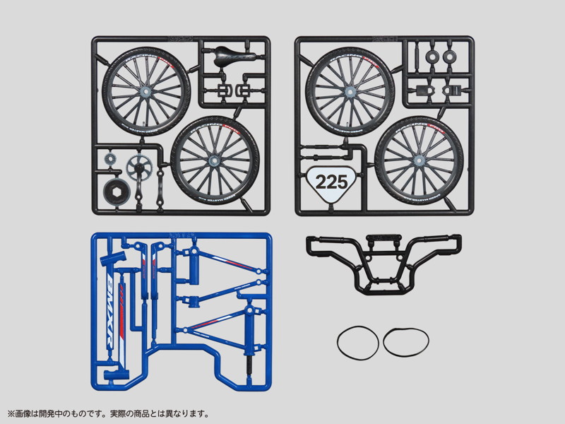 プリプラ フィギュアのスポーツ BMX レース blue