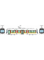 33727 鉄道コレクション 富山地方鉄道市内軌道線T100形（第4編成）104号車
