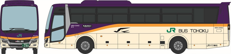 33551 ザ・バスコレクション ジェイアールバス東北 山形新幹線つばさE8系カラー