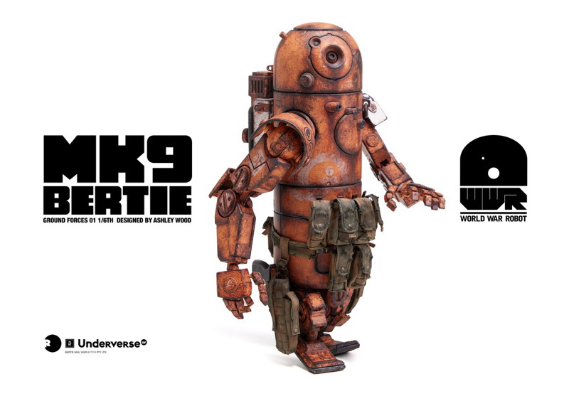 Underverse 1/6 World War Robot series Action Figure DESERT ALPHA BERTIE MK9