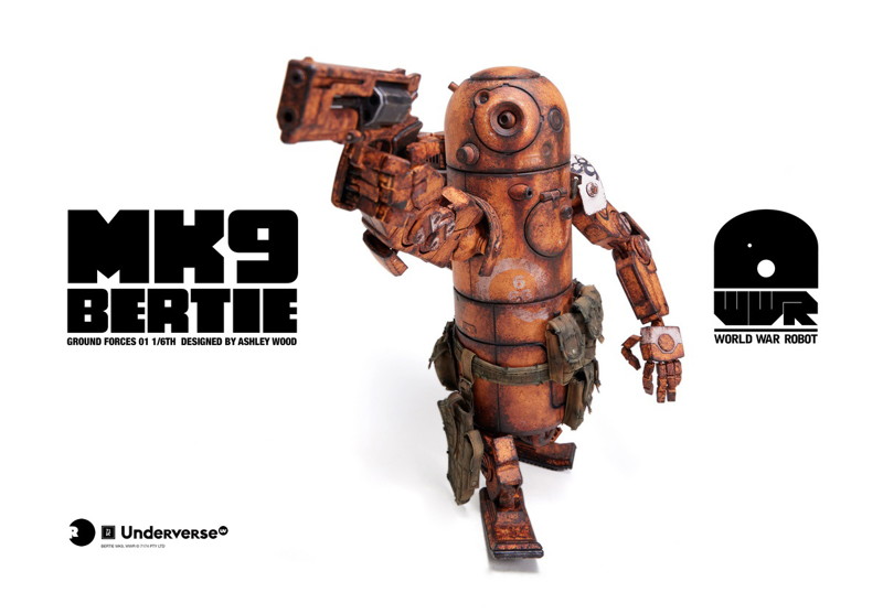 Underverse 1/6 World War Robot series Action Figure DESERT ALPHA BERTIE MK9