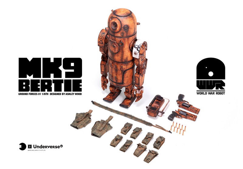 Underverse 1/6 World War Robot series Action Figure DESERT ALPHA BERTIE MK9