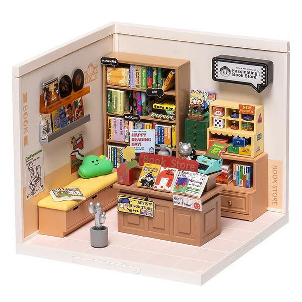 ミニチュアハウス 本屋 Fascinating Book Store