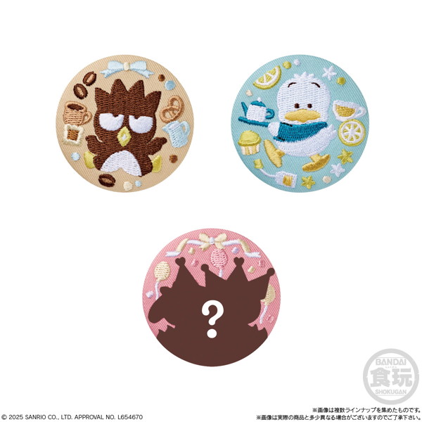 サンリオキャラクターズ 刺繍缶バッジビスケット3 （全15種） 1BOX:12個入
