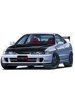 ID-333 1/24 インチアップシリーズ No.333 スプーン インテグラ タイプR （DC2） （GT・Wウィング付き）