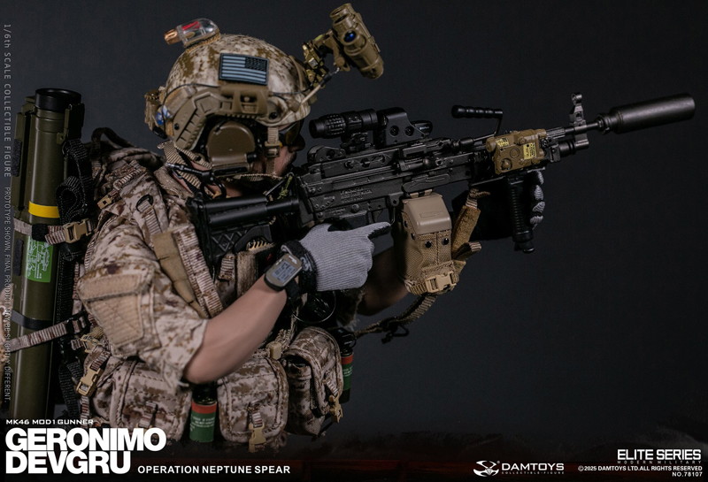 ダムトイ 1/6 DEVGRU オペレーション・ネプチューン・スピア ジェロニモ MK46 MOD1 ガナー