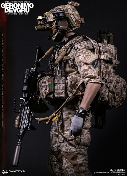 ダムトイ 1/6 DEVGRU オペレーション・ネプチューン・スピア ジェロニモ MK46 MOD1 ガナー