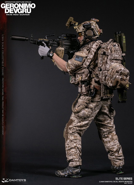 ダムトイ 1/6 DEVGRU オペレーション・ネプチューン・スピア ジェロニモ MK46 MOD1 ガナー