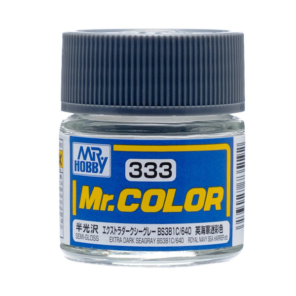 C333 Mr.カラー 飛行機模型用カラー エクストラダークシーグレー BS381C/640