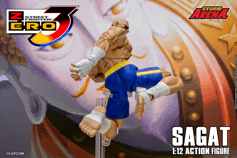 ストリートファイターZERO3 1/12スケール アクションフィギュア サガット