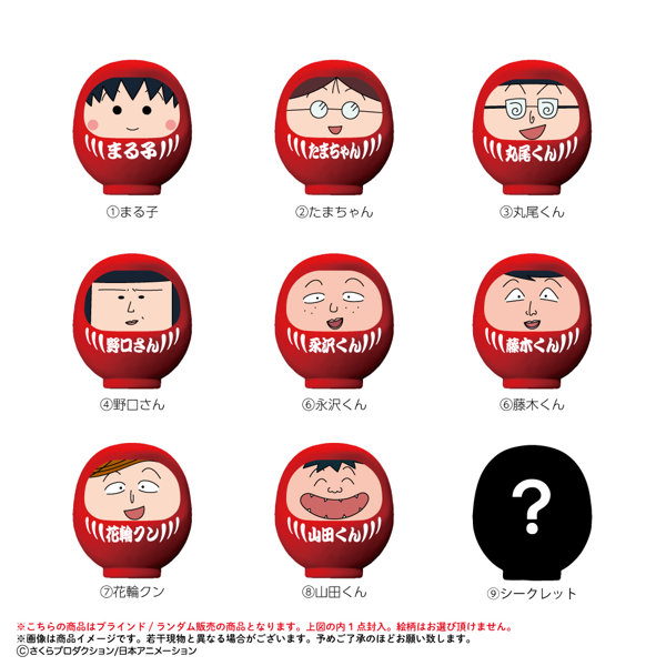ちびまる子ちゃん ミニだるマニア （全8種＋1） 1BOX:27個入