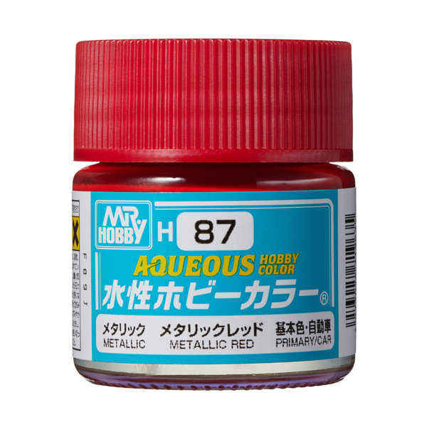 H87 水性ホビーカラー メタリックレッド