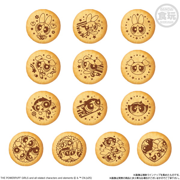 パワーパフガールズ 刺繍缶バッジビスケット （全13種） 1BOX:12個入