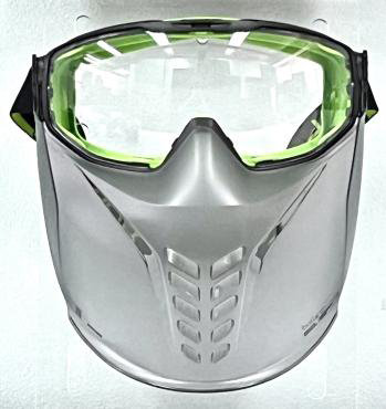 UNIVERSALゴーグル＆フェイスガードセット 無気孔 緑色