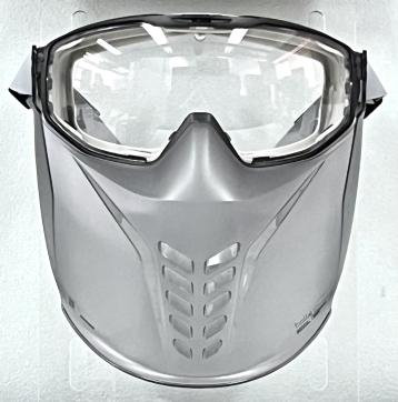 UNIVERSALゴーグル＆フェイスガードセット 無気孔 グレー ネオプレーンバンド