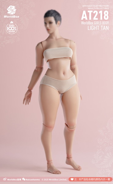 ワールドボックス 1/6 ガールズボディ プラスサイズ AT218 ライトタン