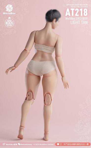 ワールドボックス 1/6 ガールズボディ プラスサイズ AT218 ライトタン