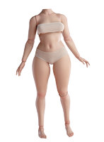 ワールドボックス 1/6 ガールズボディ プラスサイズ AT218 ライトタン