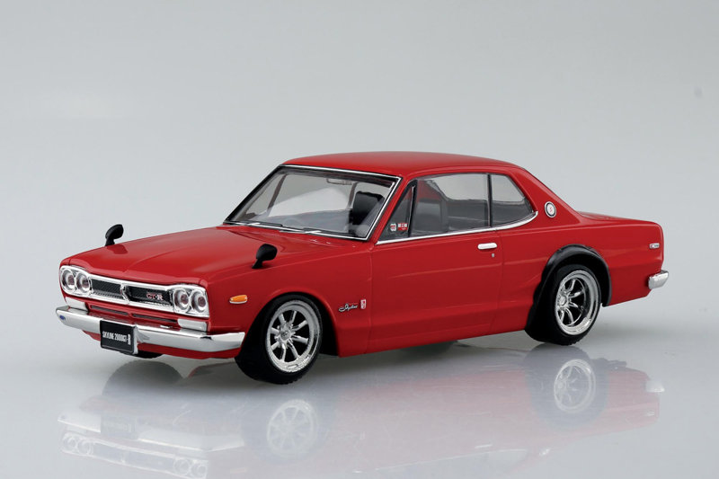 16CU-RD ニッサン C10 スカイライン 2000GT-R カスタムホイール （レッド） 楽プラ スナップキット