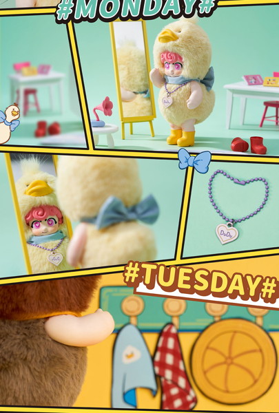 スーパー元気工場-元気幼稚園アヒルちゃんソフビぬいぐるみブラインドボックス（1BOX=6個入）