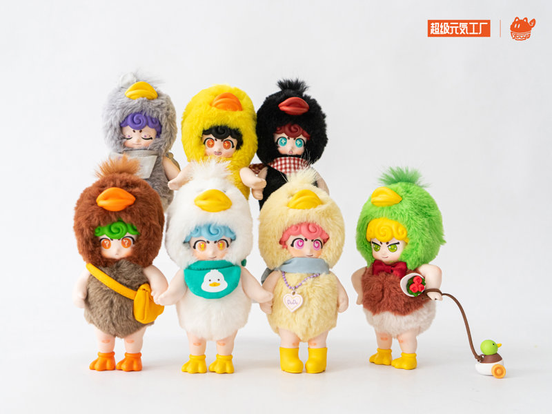 スーパー元気工場-元気幼稚園アヒルちゃんソフビぬいぐるみブラインドボックス（1BOX=6個入）