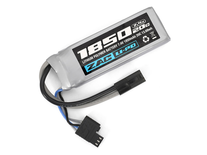 【GUN】ZAC LiPo 7.4V 1850mAh ミニS互換サイズ