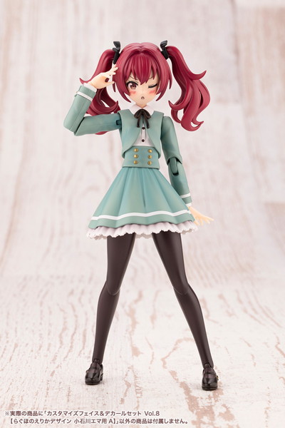 カスタマイズフェイス＆デカールセット Vol.8【らぐほのえりかデザイン 小石川エマ用A】