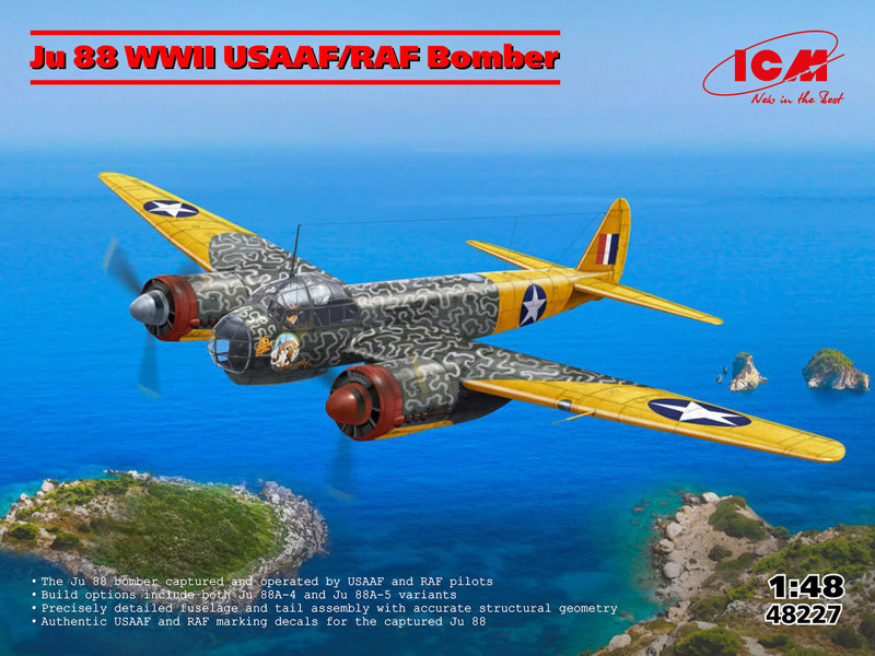 48227 1/48 ユンカースJu 88 WWII USAAF/RAF 爆撃機