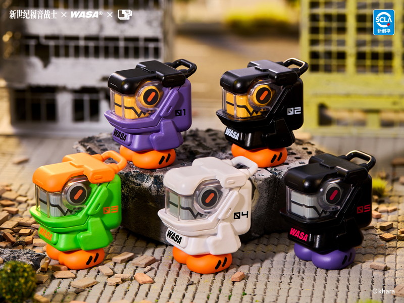 【BOX販売】エヴァンゲリオン×WASA 超特急合体ロボット EVA206 コラボシリーズ （全4種＋1） 1BOX:4個入