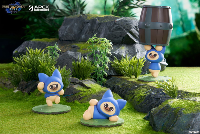 Monster Hunter Rise アイルー「ネコ」ブラインドボックスフィギュア（1BOX=6個入）