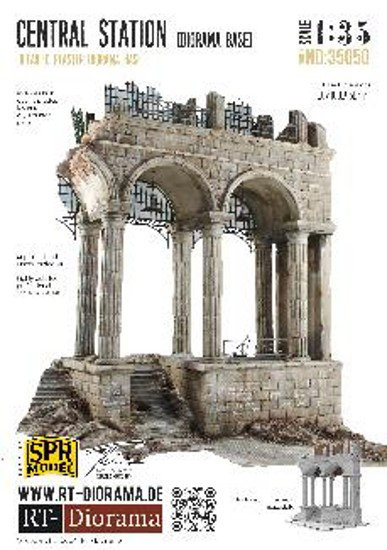 RTD35050 1/35 ディオラマベース:破壊された中央駅