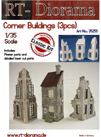 RTD35255 1/35 建物の角 （3種セット）