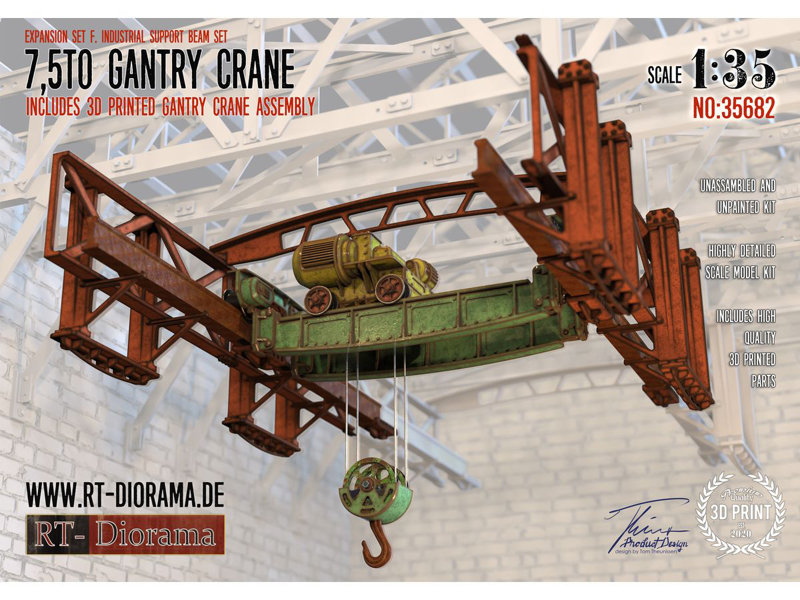 RTD35682 1/35 工場の7.5t天井クレーン
