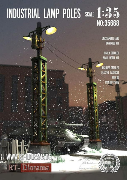 RTD35668 1/35 工場の照明ポール 9,654円