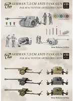 BT051 1/35 7.5cm pak40 対戦車自走砲 w/冬季砲兵