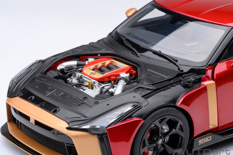 NISSAN GT-R50 by ITALDESIGN （メタリック・レッド/ゴールド）