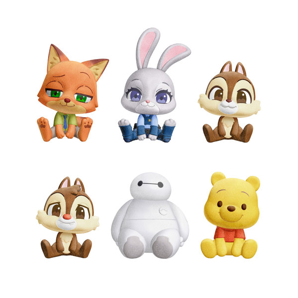 モフきゅんおすわりどーる ディズニーキャラクターズ （全6種） 1BOX:10個入