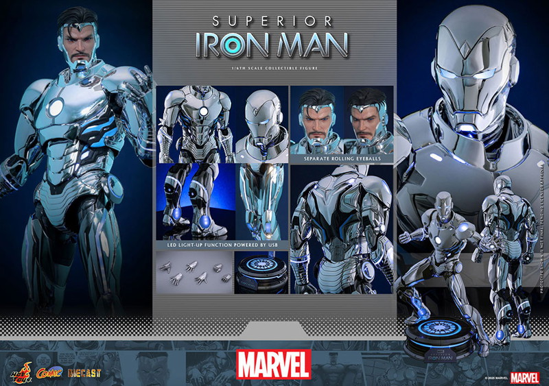 【コミック・マスターピース DIECAST】 『マーベル・コミック』1/6スケールフィギュア スーペリア・アイ...