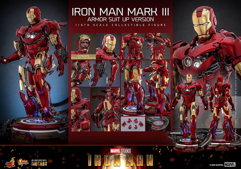 【ムービー・マスターピース DIECAST】 『アイアンマン』1/6スケールフィギュア アイアンマン・マーク3...
