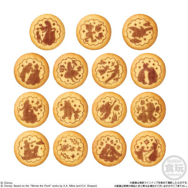 【再々販】Disney Characters 刺繍缶バッジビスケット （全15種） 1BOX:12個入
