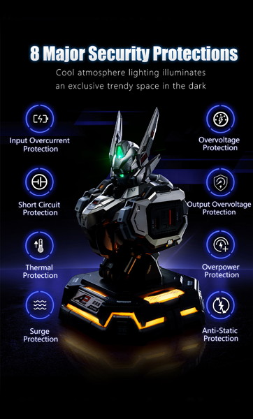 メカアクションフィギュア高速充電ステーションシリーズ 武成候（ウー・チェン・ホー）65W