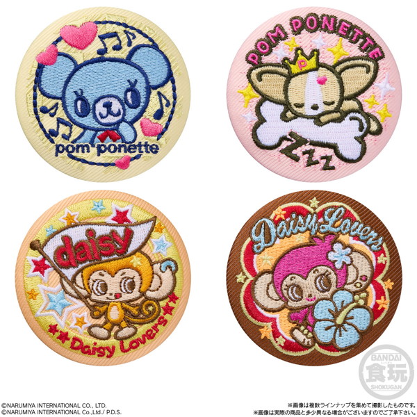 ナルミヤキャラクターズ 刺繍缶バッジビスケット （全12種） 1BOX:12個入