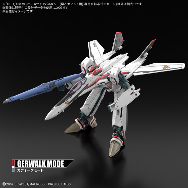 HG 1/100 VF-25F メサイアバルキリー（早乙女アルト機） 専用水転写式デカール