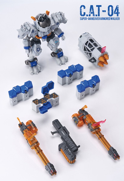 シャオティ XIA4 1/60 超高機動装甲・猫忍者 C.A.T-04 超重武装機動兵器 JIN