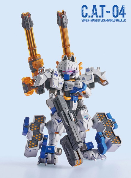 シャオティ XIA4 1/60 超高機動装甲・猫忍者 C.A.T-04 超重武装機動兵器 JIN